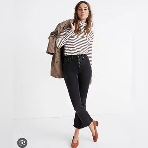 Madewell Cali Demi-Boot Jeans in Bellspring Wash: Button-Front Edition